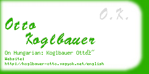 otto koglbauer business card